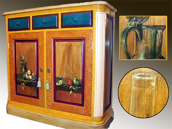 meuble peint : buffet Chardin